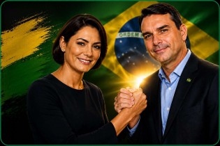 Direita Unida: Flávio e Michelle selam a paz (veja o vídeo)