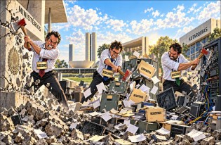 A troca de poder: Quando o inquilino que sai procura destruir tudo