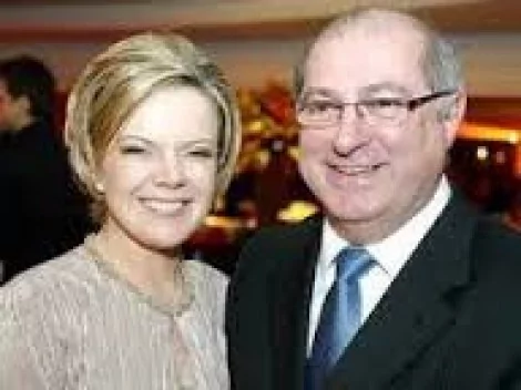 Gleisi e o marido, Paulo Bernardo