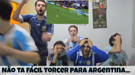 Desespero de jovens torcedores argentinos em decisão por pênaltis viraliza (veja o vídeo)