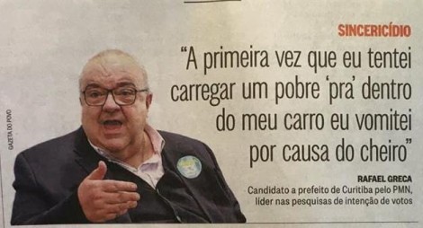 Será que o povo que mora na ‘República de Curitiba’ vai eleger esse cidadão? (veja o vídeo)