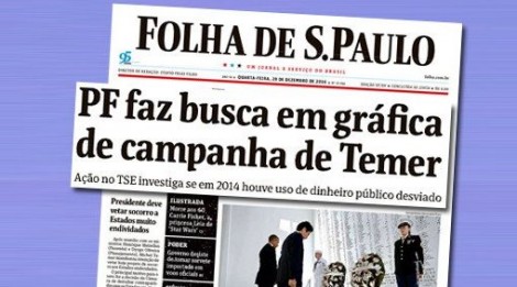 Isto sim é golpe: Para a Folha e PT, a campanha era de ‘Temer’