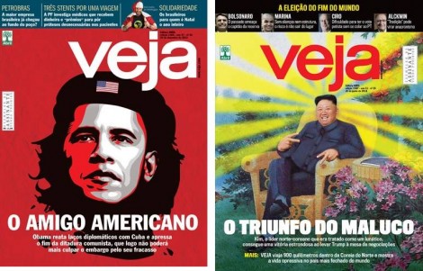 A dupla face da revista Veja