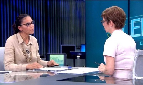 Marina se vitimiza sobre tempo na TV e tem resposta desconcertante no Jornal da Globo (Veja o Vídeo)