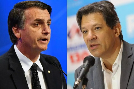 Bolsonaro 11 pontos a frente de Haddad