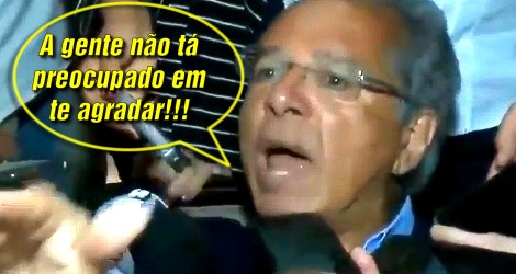 Paulo Guedes perde a paciência com jornalista: “A gente não tá preocupado em te agradar” (veja o vídeo)