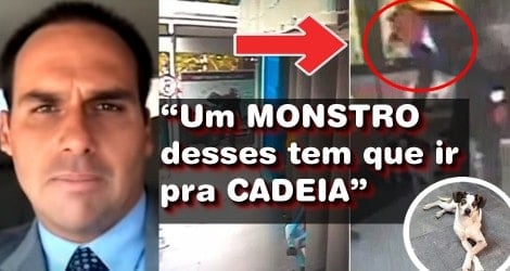 "Um monstro desses tem que ir pra cadeia": Eduardo Bolsonaro quer penas mais duras para quem cometer crueldade com os animais