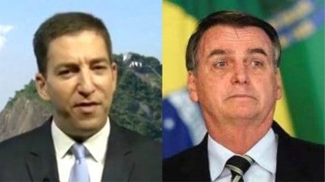 Glenn Greenwald, o marido do suplente de Jean Wyllys, inicia ataques contra Bolsonaro e se dá mal (Veja o Vídeo)