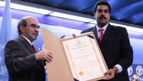 A ONU premiou Maduro pelo "combate à fome"