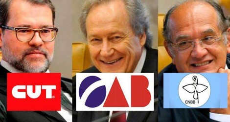 CUT, OAB, CNBB e outras entidades assinam manifesto sem pé, nem cabeça, de apoio ao STF