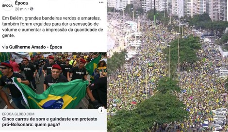 Desesperada e incrédula, velha mídia tenta diminuir manifestações pró-governo e questiona financiamento