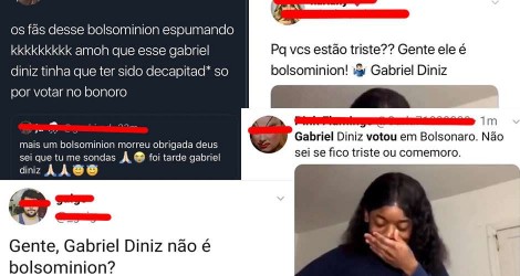 Inacreditável e triste: Perfis esquerdopatas comemoram morte de Gabriel Diniz apenas por ele ter apoiado Bolsonaro