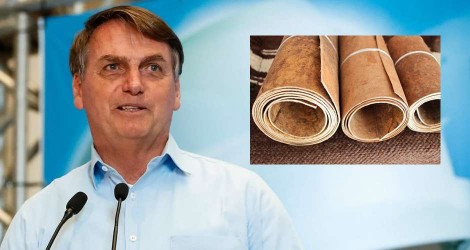 Bolsonaro desmente informação sobre couro: "As exportações seguem normais."