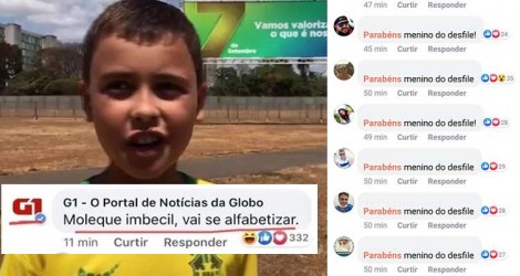 Nas redes sociais, as pessoas de bem dão a resposta à Rede Globo, após o ataque ao garoto Ivo