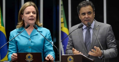 Quem diria: dobradinha de Gleisi e Aécio pode turbinar farra com dinheiro público