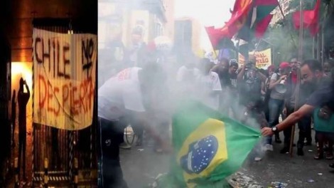 A esquerda quer incendiar a América Latina! A esquerda quer incendiar o Brasil...