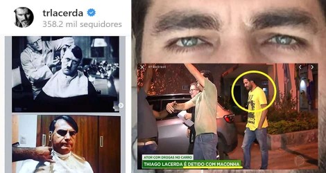 Quem diria, Thiago Lacerda, que comparou Bolsonaro a Hitler, é detido por posse e uso de DROGAS (veja o vídeo)