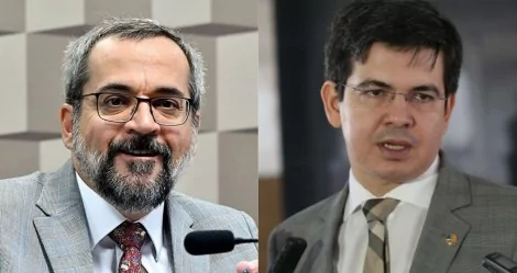 Fotomontagem: Abraham Weintraub e Randolfe Rodrigues