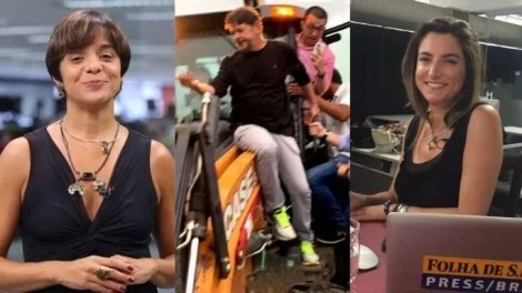 Foto montagem: Vera Magalhães, Cid Gomes e Patrícia Campos Mello