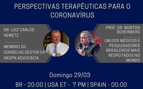 LIVE no INSTAGRAM neste domingo (29), as 20:00 horas