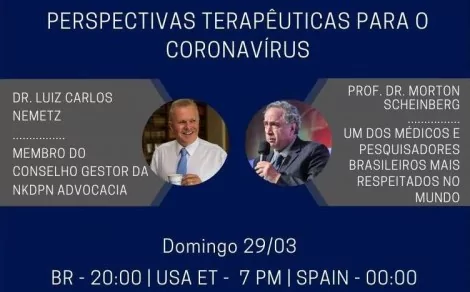 LIVE no INSTAGRAM neste domingo (29), as 20:00 horas