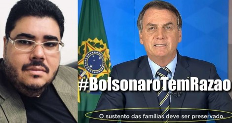 Blogueiro lulista admite que Bolsonaro tem razão e pede “intervenção” contra governadores e prefeitos (veja o vídeo)