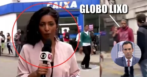 Globo lixo” ecoa novamente, AO VIVO, na tela da Globo (veja o vídeo)