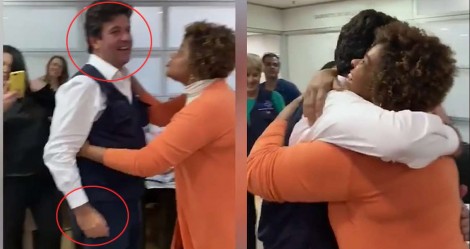 Tá Liberado, aperto de mão, abraço, aglomeração, beijo e cantoria. E abrir os comércios para trabalhar? NÃO! (Veja o Vídeo)