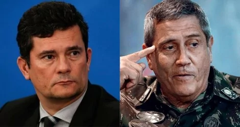 Fotomontagem: Sérgio Moro e general Braga Netto
