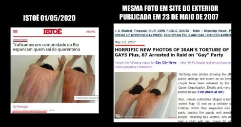 A matéria da IstoÉ e a original do site Direland