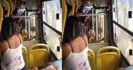 Mulher é espancada e expulsa de ônibus por estar sem máscara (veja o vídeo)