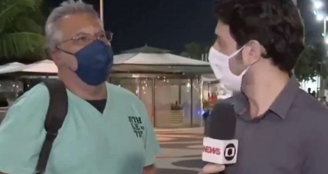 Virando moda… Homem invade transmissão da GloboNews e dispara: “Globo Lixo” (veja o vídeo)