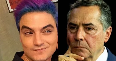 Fotomontagem: Felipe Neto e Luís Roberto Barroso