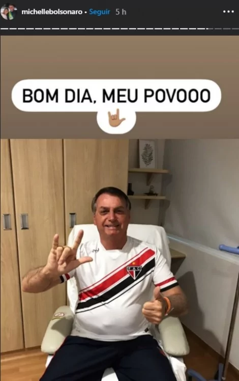 Publicação de Michelle Bolsonaro no Instagram