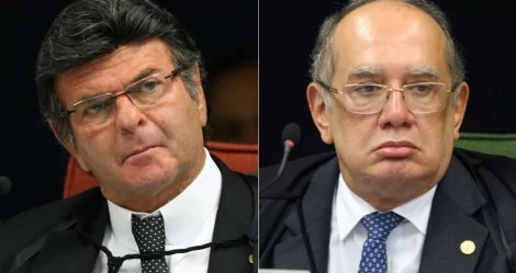 Fotomontagem: Luiz Fux e Gilmar Mendes