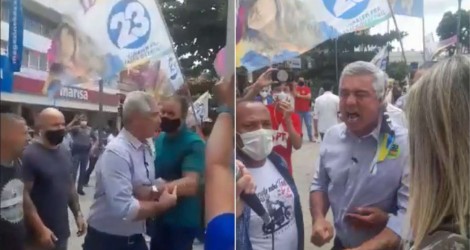 Major Olímpio é hostilizado por populares revoltados: “Traidor! Vagabundo!” (veja o vídeo)