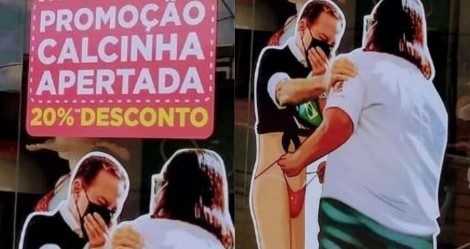 Em protesto e "jogada de marketing", loja usa imagem de Doria "calcinha apertada" como propaganda