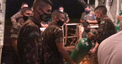 Exército leva oxigênio e vacinas para o interior do Pará