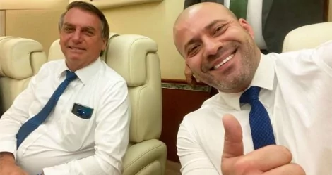 Jair Bolsonaro e Daniel Silveira