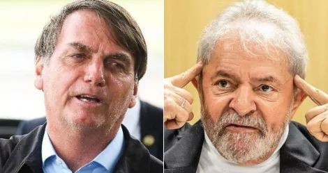 Fotomontagem: Jair Bolsonaro e Lula - Antônio Cruz/Agência Brasil; Theo Marques//Reprodução