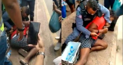 Na terra do comunista Flávio Dino, vendedor de água é preso e humilhado pela polícia (veja o vídeo)