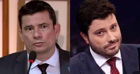 Fotomontagem: Sérgio Moro e Danilo Gentili (Reprodução)