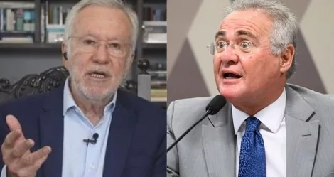 Alexandre Garcia e Renan Calheiros (reprodução)