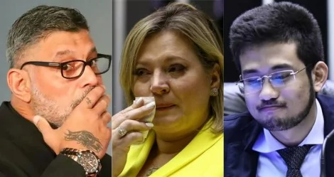 Alexandre Frota, Joice Hasselmann e Kim Kataguiri - Foto: Igo Estrela; Pedro Ladeira; Reprodução