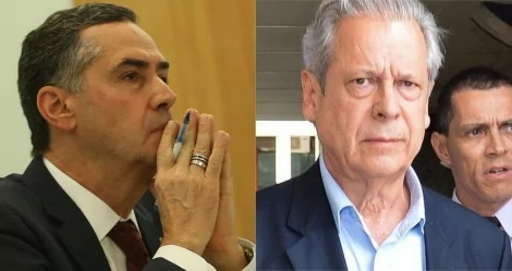 Luís Roberto Barroso e José Dirceu - Foto: José Cruz, Fábio Rodrigues Pozzebom/Agência Brasil