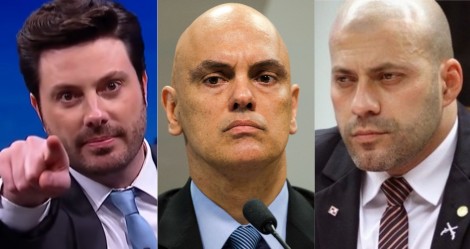 Moraes arquiva pedido de prisão de Gentili, mas Daniel Silveira continua preso