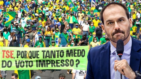 Exclusivo: “Através das fraudes, a esquerda tem mais chance de chegar ao poder”, detona Eduardo Bolsonaro (veja o vídeo)