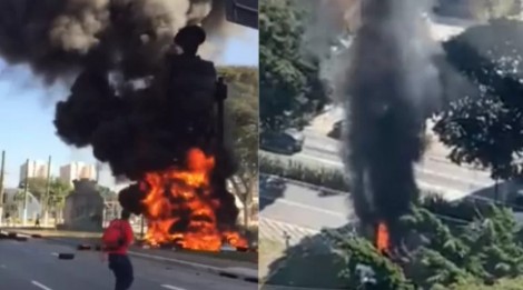 Enquanto Daniel Silveira segue preso, terrorista que ateou fogo em estátua está em liberdade