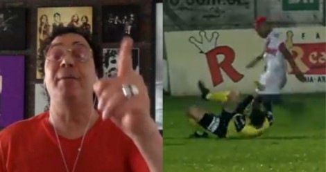 Casagrande "enlouquece" de vez e tenta imputar a Bolsonaro culpa por agressão no futebol (veja o vídeo)