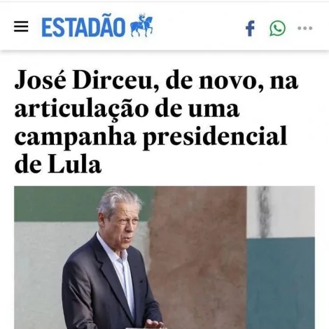470x0_1633978341_616487e50b3c3_hd Estadão divulga Zé Dirceu como articulador da campanha de Lula e Marcel reage: “Mais um tapa na cara da população”